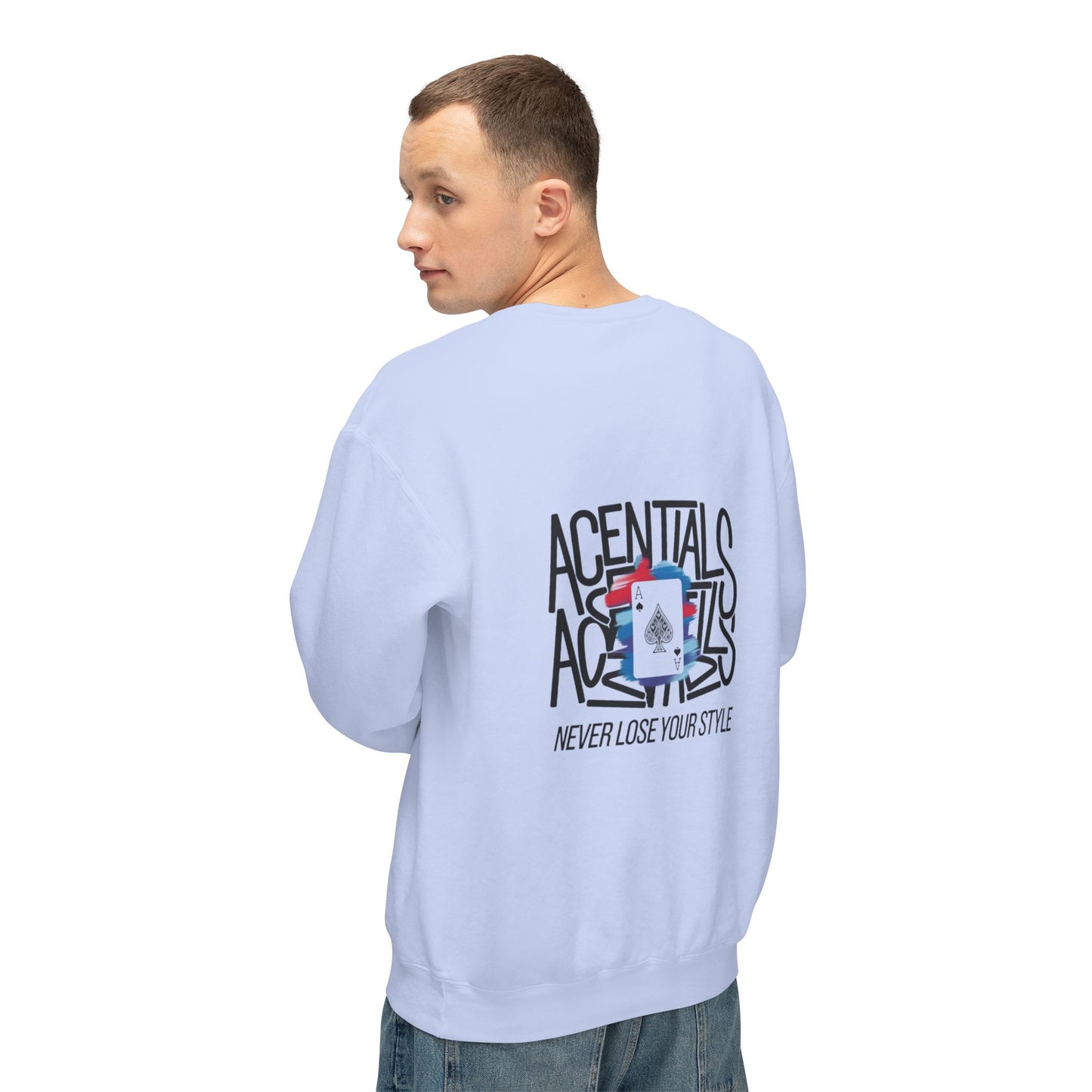 NEVER LOSE SYLE- Sweatshirt ( Light Blue )